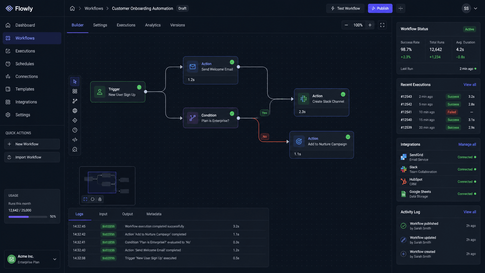 Workflow Automation System product preview